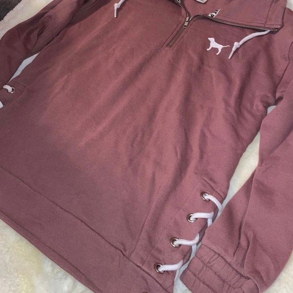 PINK quarter zip sweatshirt - Picture 2 of 3